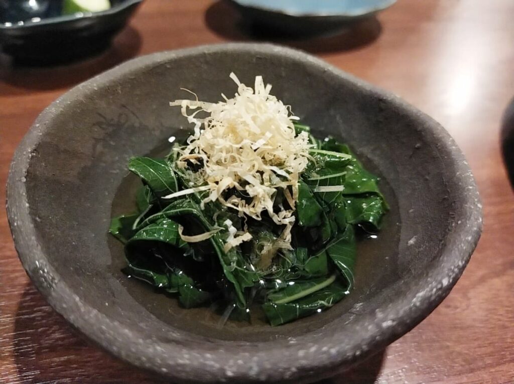 蔓紫のおひたしの写真｜おひたしの魅力と和食の価値観