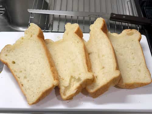 生クリームの食パン （生クリーム100ｇ+牛乳）