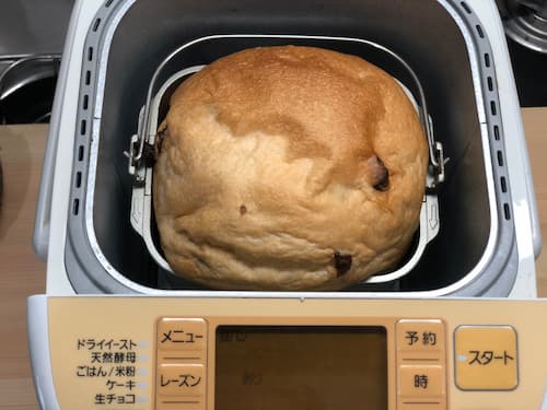 【ホームベーカリー奮闘記】チョコベビー12％の食パン
