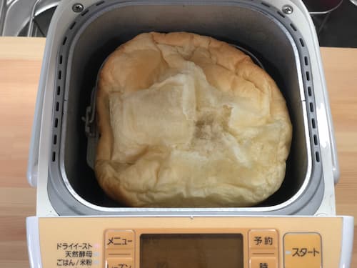 【ホームベーカリー奮闘記】森永　白いダース16.8％の食パン