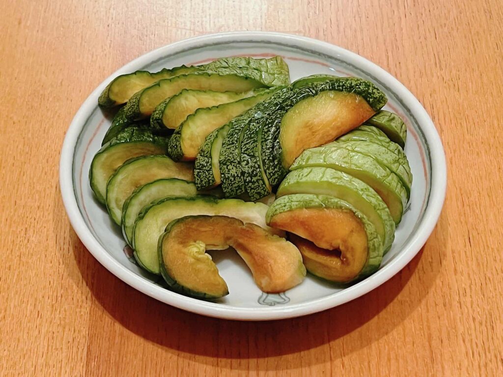 かりもりの味噌漬け。甘めの味噌に漬けて熟成させた愛知の郷土料理