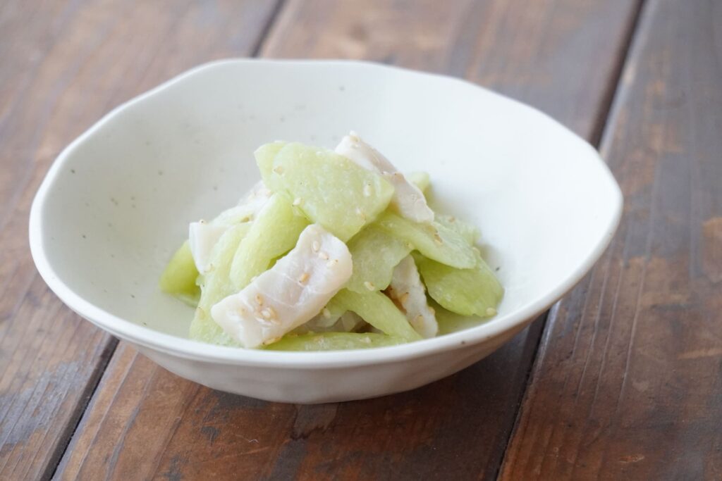 りゅうきゅう（青ずいき）の酢漬け｜爽やかな酢の物