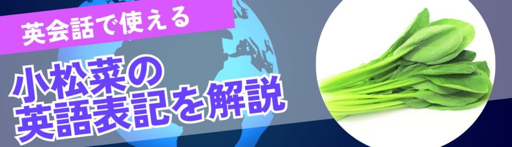 小松菜の英語表記を解説！英会話で使えるフレーズ集のアイキャッチ画像