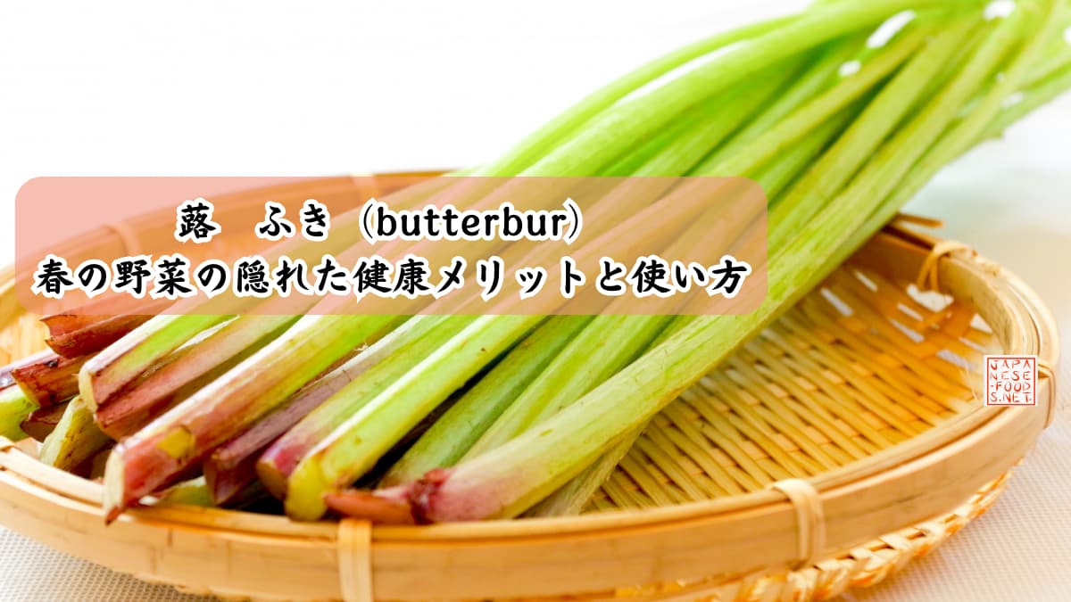 蕗（ふき）春の野菜の隠れた健康メリットと使い方