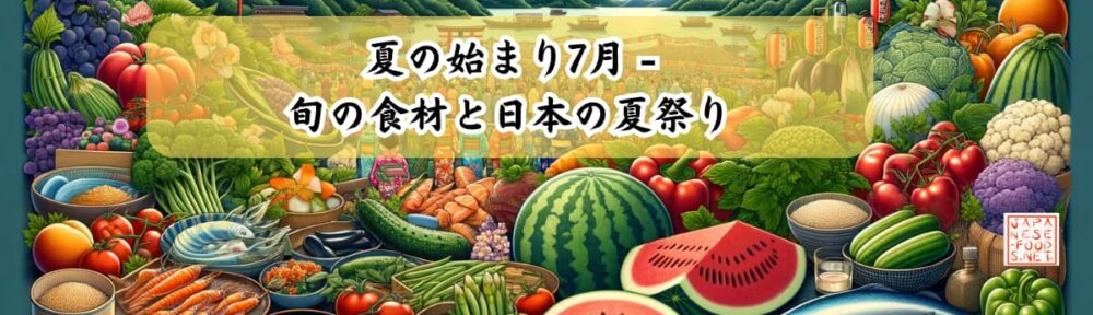 夏の始まり7月 - 旬の食材と日本の夏祭り