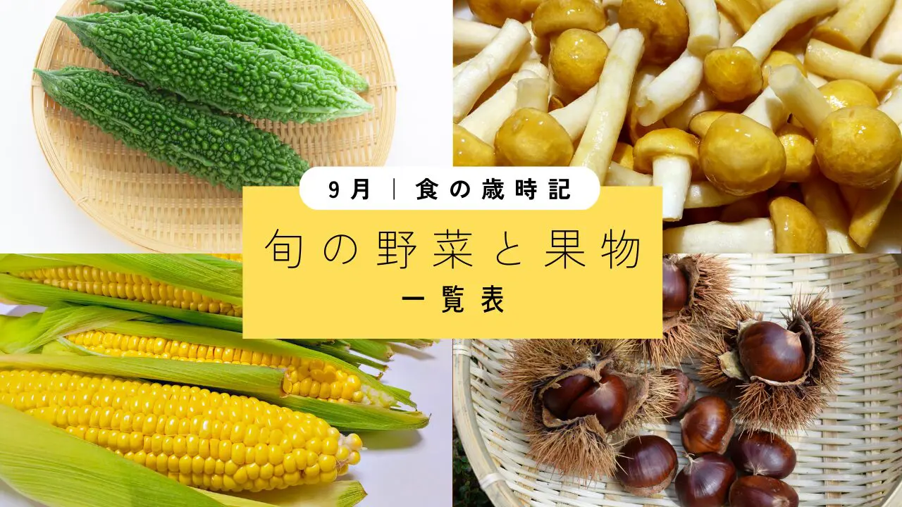 保存版】9月｜旬の野菜と果物【一覧表】