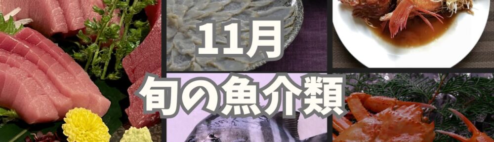 11月｜旬の魚介類【一覧表】