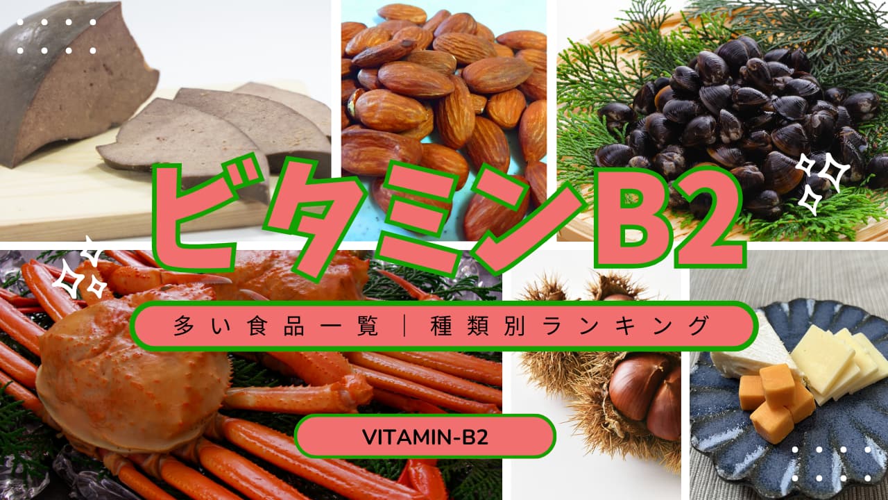 ビタミンB2が多い食品ランキング｜含有量一覧【保存版】
