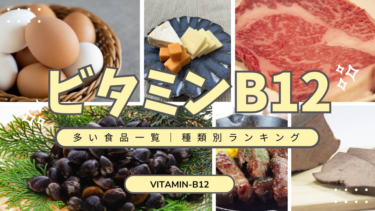 ビタミンB12とは？多く含む食品と栄養の特徴まとめ【一覧表付】