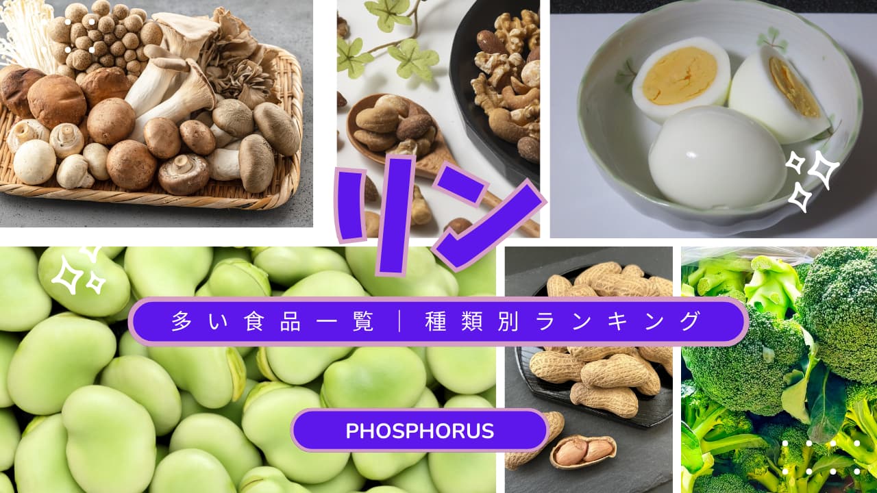 リン含有量ランキング｜トップ10をカテゴリーごとに紹介