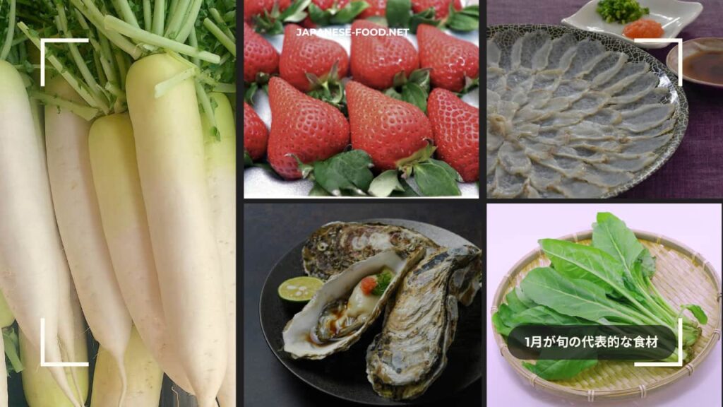 1月が旬の代表的な食材