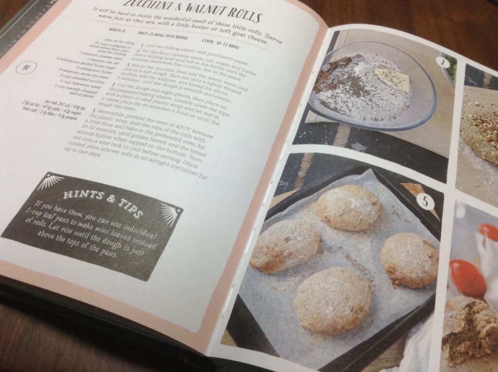 英文レシピが書かれた本