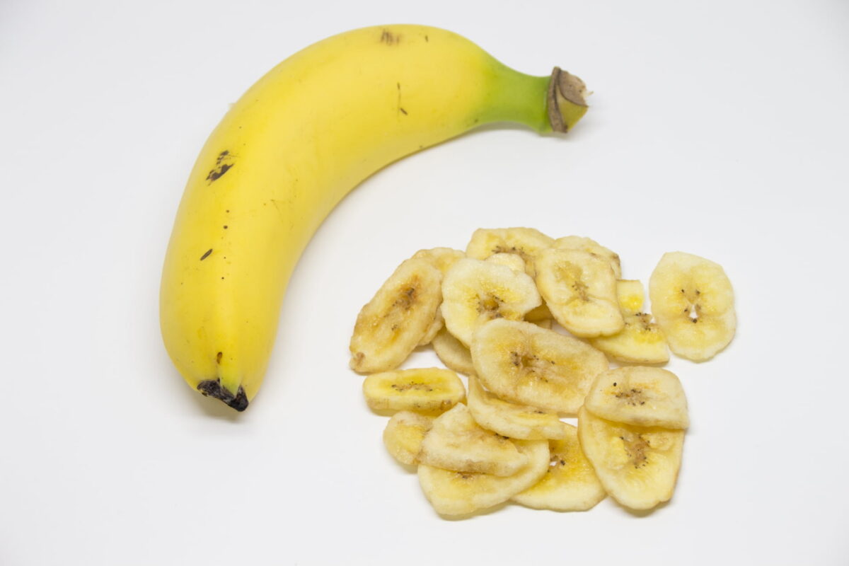 ドライバナナ（乾燥バナナ）｜果実類のカリウム含有量ランキングの代表例（mg/100g）