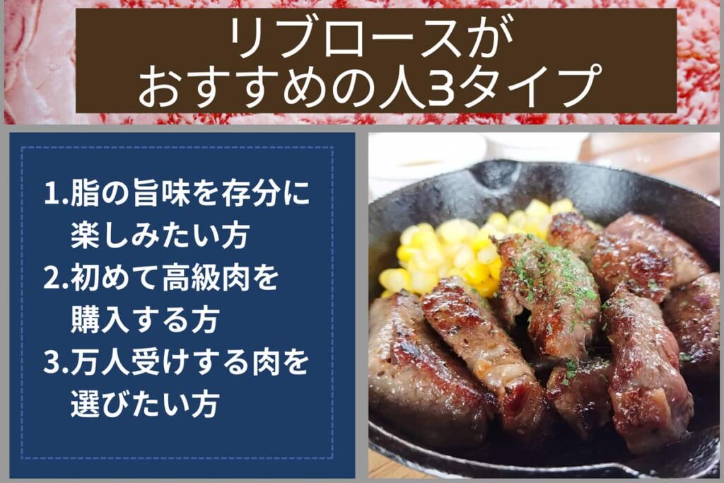 リブロースがおすすめの人3箇条