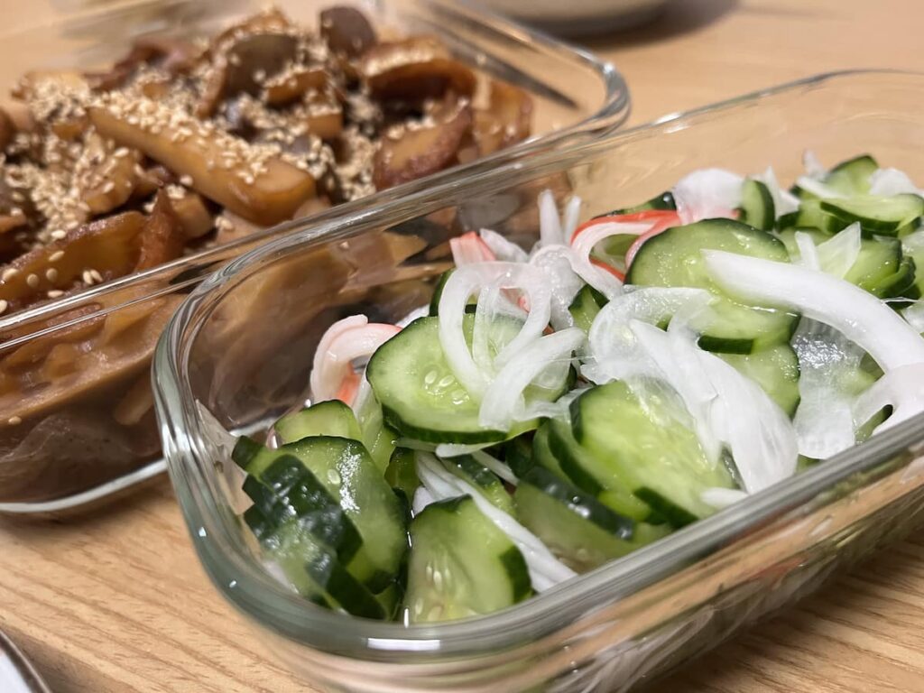 おいしい酢レシピ｜胡瓜と新玉葱とかにかまの酢の物