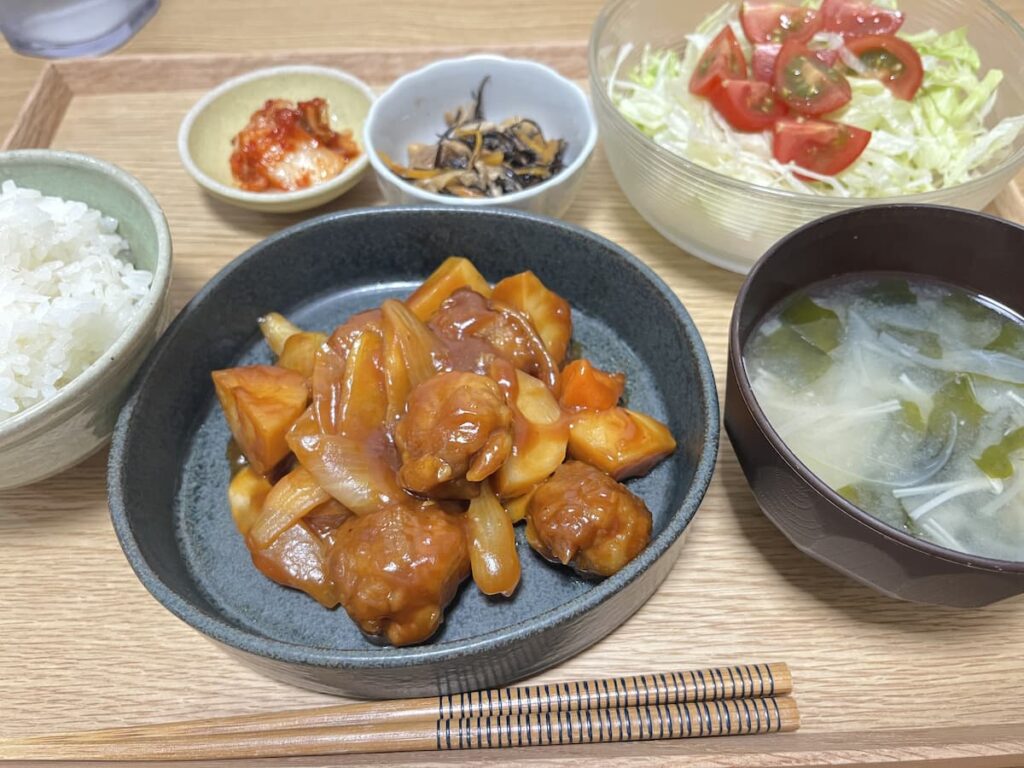 おいしい酢を使った酢豚と今日の夕食