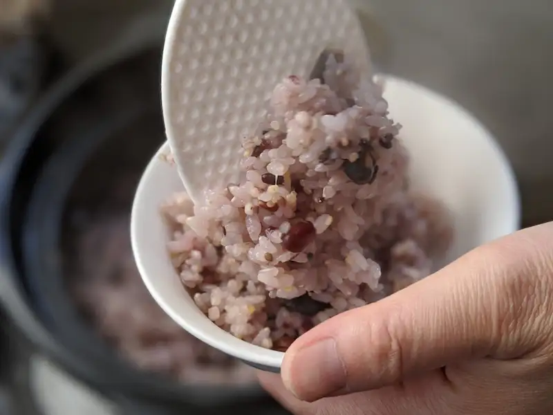赤魚の献立に合う主食:五穀米