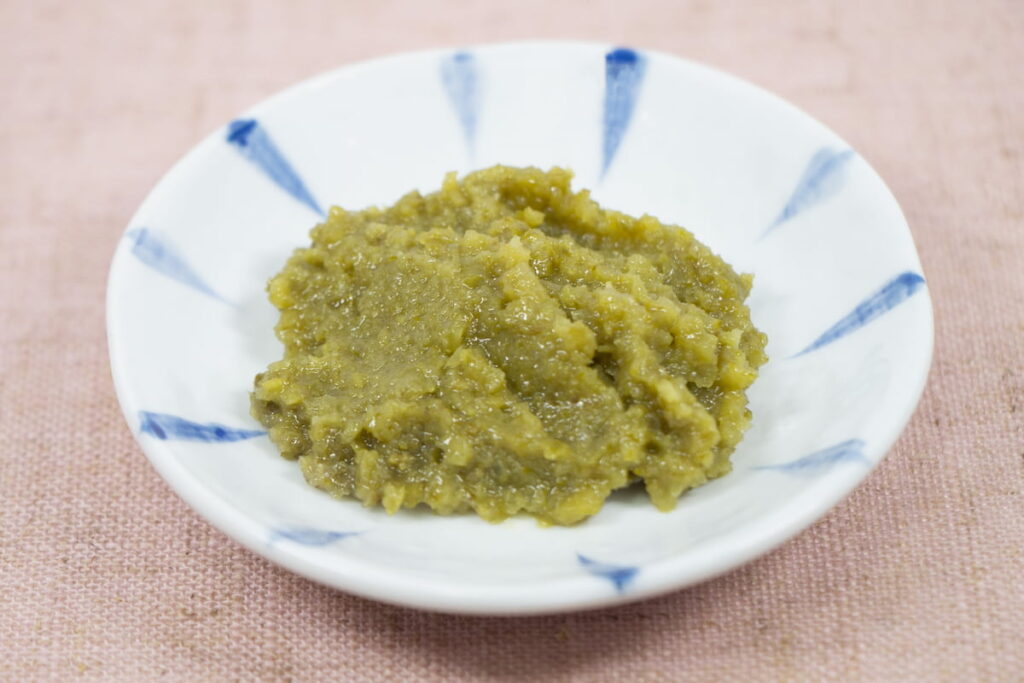 鯛しゃぶの薬味｜柚子胡椒
