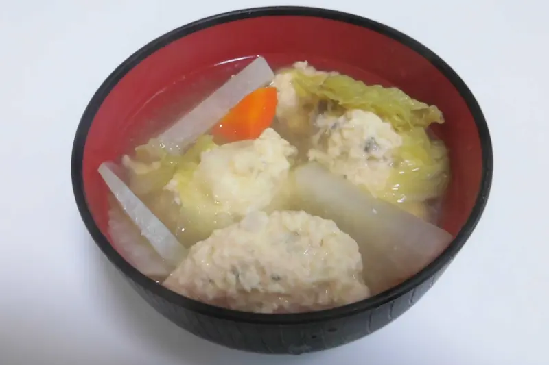 豆腐と野菜のふわふわ団子